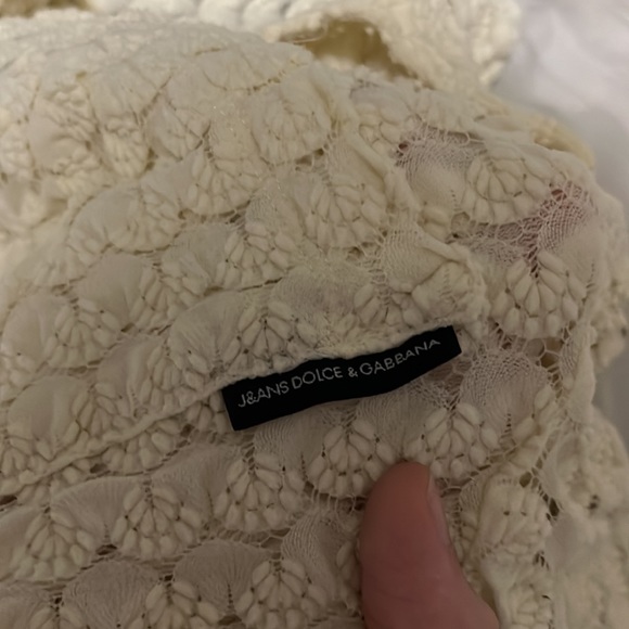 DOLCE AND GABBANA white see through golf tee. - Picture 3 of 4